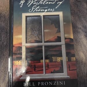 A Wasteland of Strangers by Bill Pronzini - Red & Black Cover